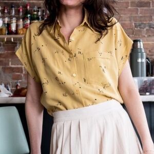 Eve Gravel Sunflower Shirt Citron XS